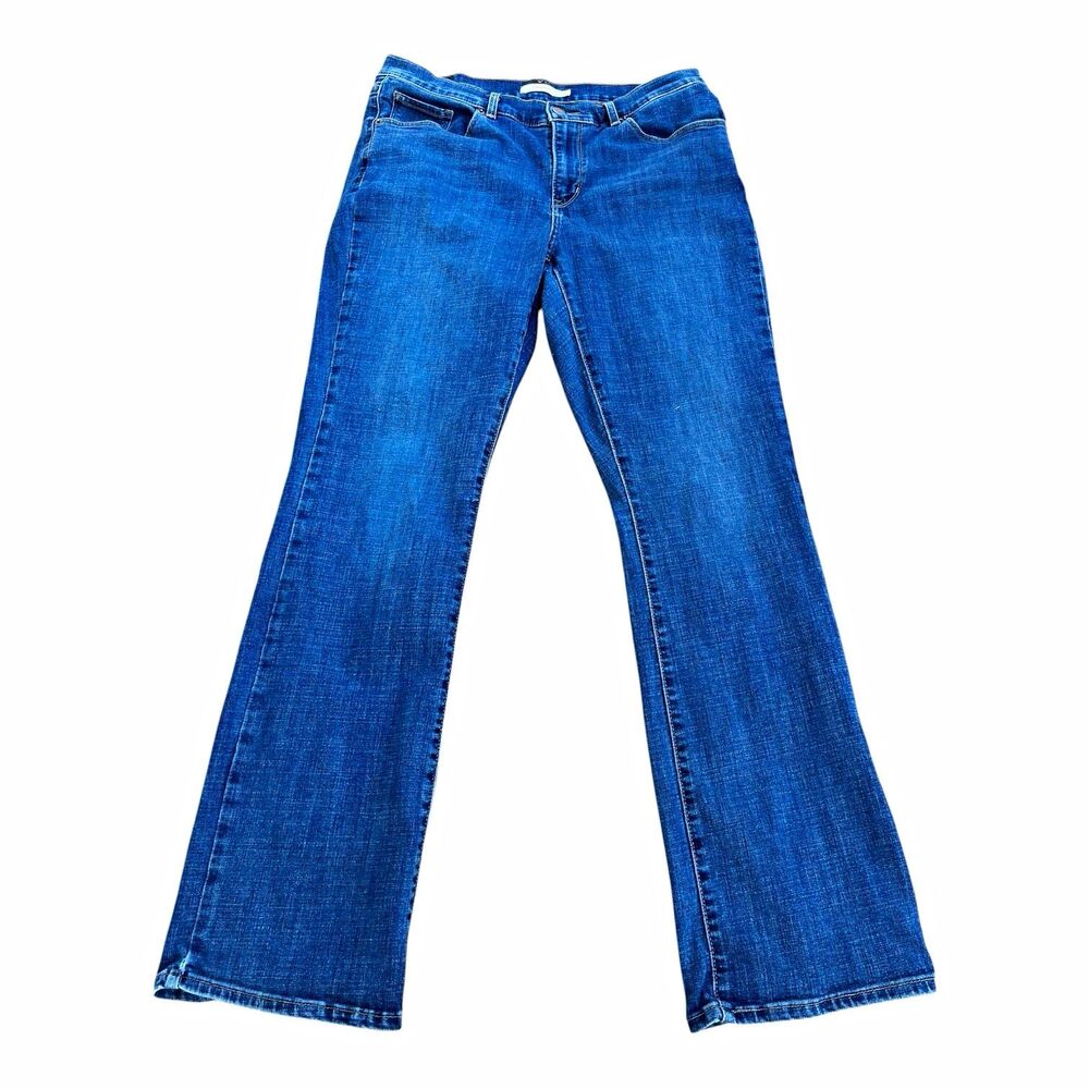 Levi's Classic Boot Jeans Womens Size 12 Waterless Bootcut Blue Denim Stretch